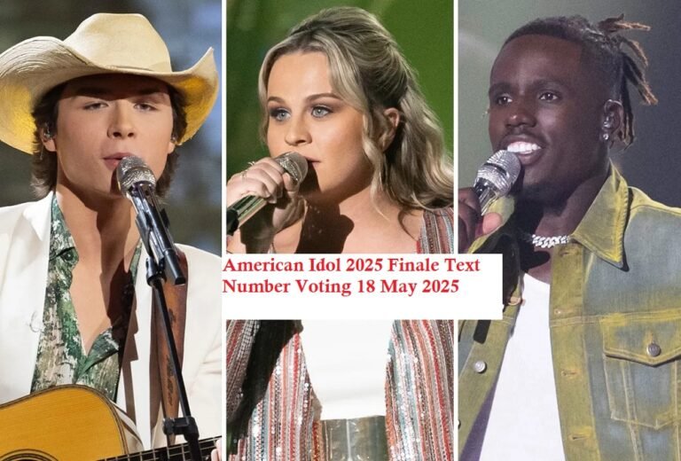 American Idol 2025 Finale Text Number Voting 18 May 2025