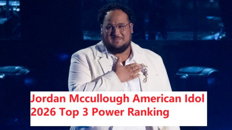 Jordan Mccullough American Idol 2026 Top 3 Power Ranking Winner Predictions